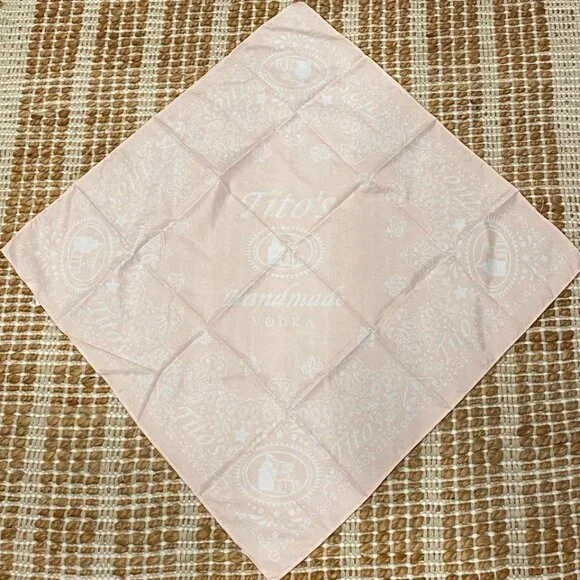 Brand New Tito’s Handmade Vodka Pink Bandana - Picture 4 of 8